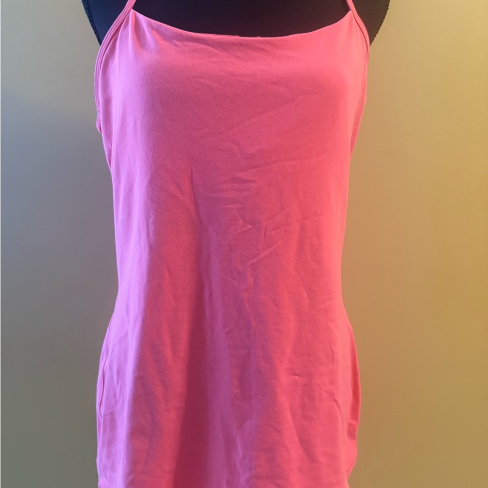 Lululemon Athletica Fitted Pink Tank Top